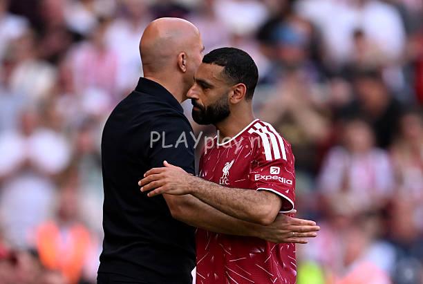Arne Slot and Mohamed Salah